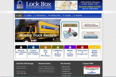 LockBox Self-Storage - An e-Commerce Website