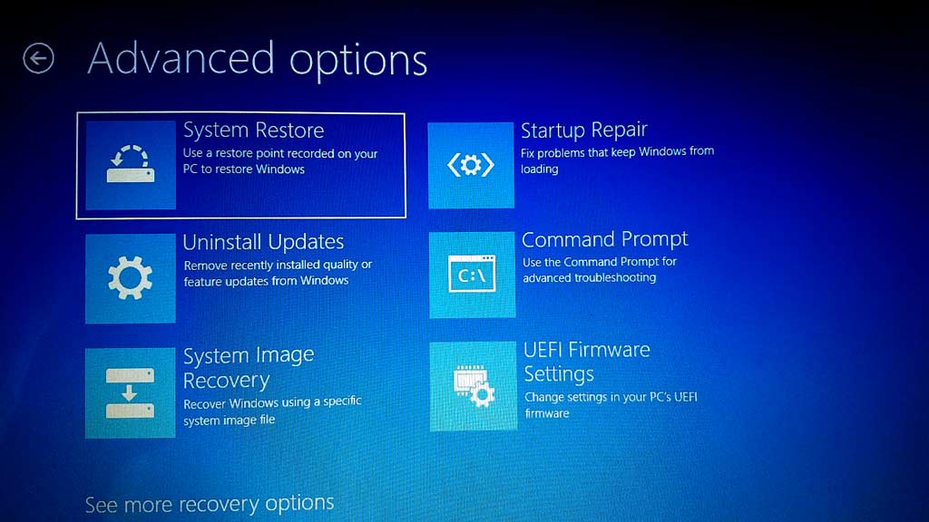 restore factory windows 10